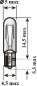 Preview: Anzeigenlampe mit Glass.24V/1,2W (1420)*