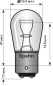 Preview: Kugellampe 12 Volt, 21/5W P 21 (2014)
