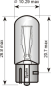 Preview: Anzeigenlampe mit Glassockel, 12 Volt