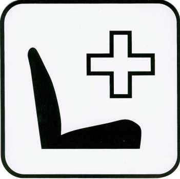 Hinweisschild -Schwerbehindertensitz-