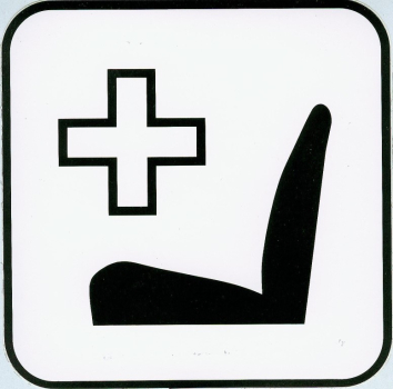 Hinweisschild -Schwerbehindertensitz-