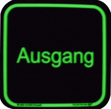 Hinweisschild "Ausgang" 130 x 130 mm