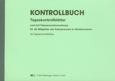 PersÃ¶nliches Kontrollbuch KFZ ab 2,8 t