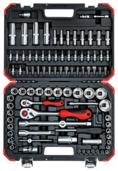 SteckschlÃ¼ssel-Satz 94-teilig, 1/4" + 1/2"