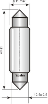 Sofittenlampe, 24 V, 5 W,  (5441)