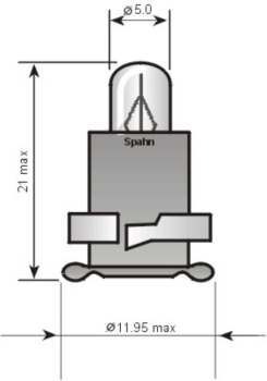 Anzeigenlampe, 24V/1W  (06441)