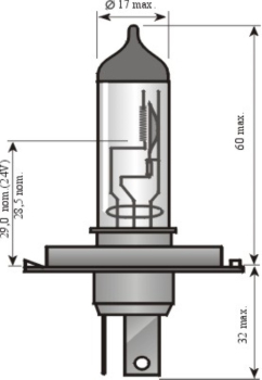 Halogen-Scheinwerferlampe, 12 Volt