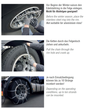 Grizzly Snow Grip Gleitschutzkette 22,5"