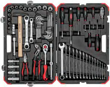 STECKSCHLÃœSSELSATZ 1/2" SERVICE 69-teilig