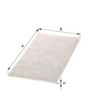Filtermatte Vlies, weiÃŸ, f. Kliamaanlage