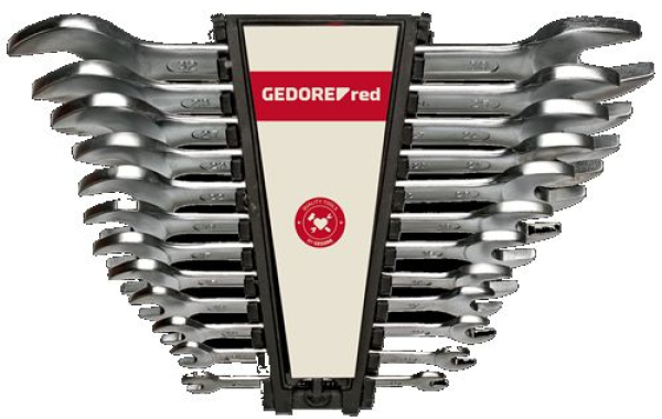 DoppelmaulschlÃ¼ssel-Satz 8-teilig im Halter