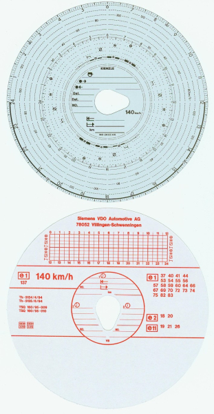 Diagrammscheiben Kienzle 140-24 EC 4 K