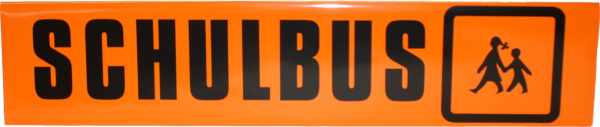 Schulbus-Schild 70x15 cm selbstklebend