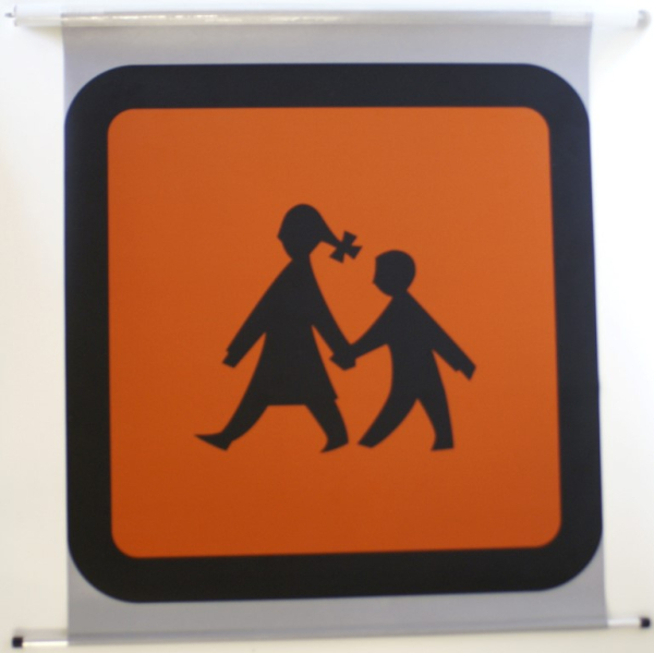 Schulbus-Springrollo 40x40 cm