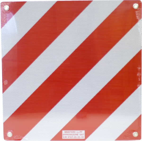 Warntafel fÃ¼r Italien ALU 50 x 50 cm
