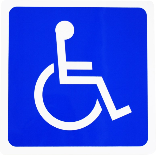 Schild Behinderten-BefÃ¶rderung