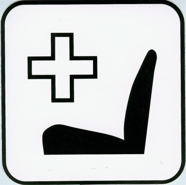 Hinweisschild -Schwerbehindertensitz-
