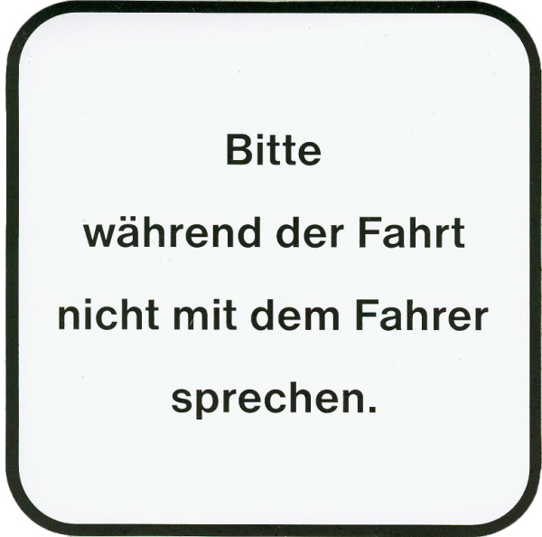 Hinweisschild -Unterhaltung mit dem