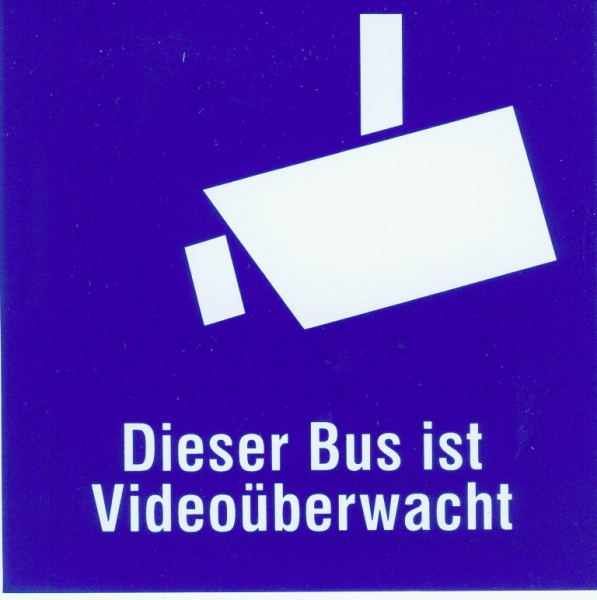 Hinweisschild -VideoÃ¼berwachung