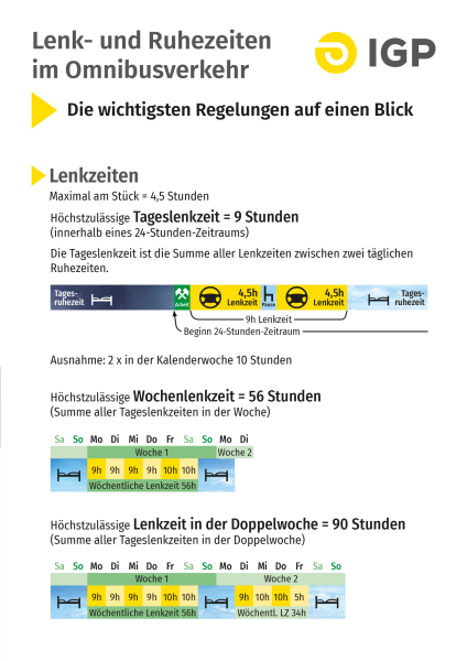 Faltblatt  Lenk-und Ruhezeiten