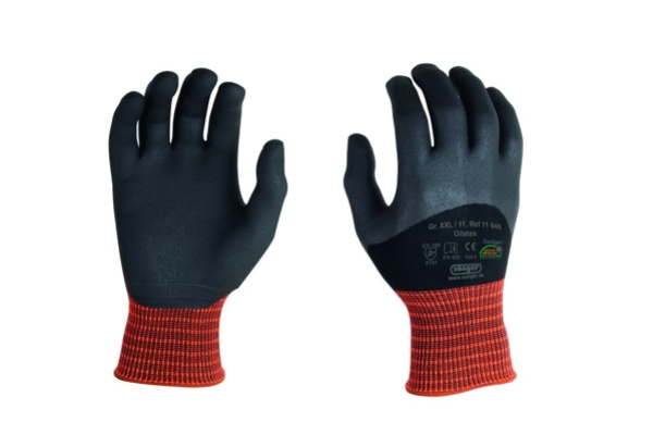 Elastan-Strickhandschuhe Oilatex, Gr. 10