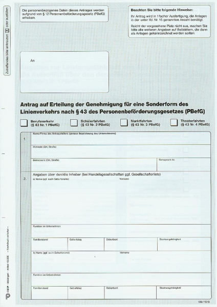 Antrag - Berufs-/SchÃ¼lerverkehr Â§ 43