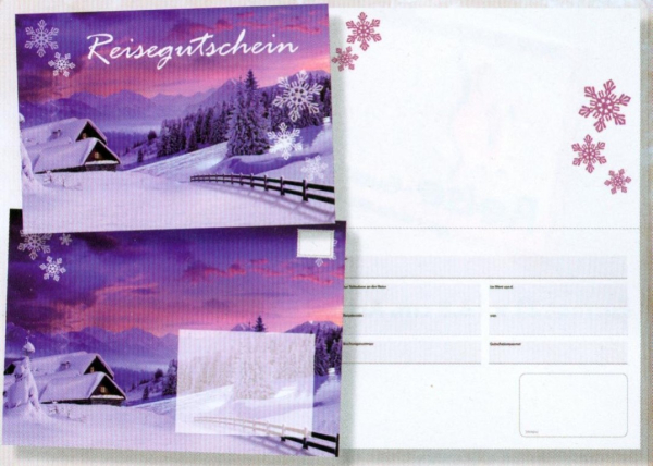 Reisegutschein-Set "Winterreise"