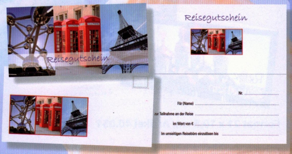 Reisegutschein-Set "StÃ¤dtereise"
