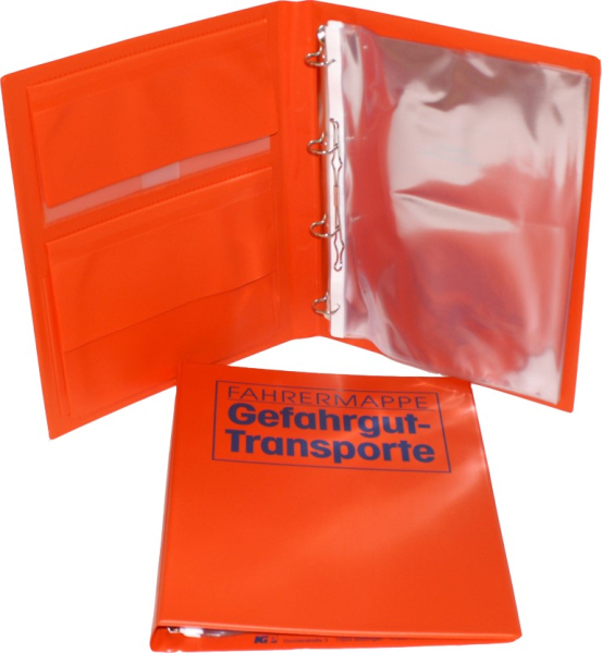 Gefahrgutmappe leuchtorange