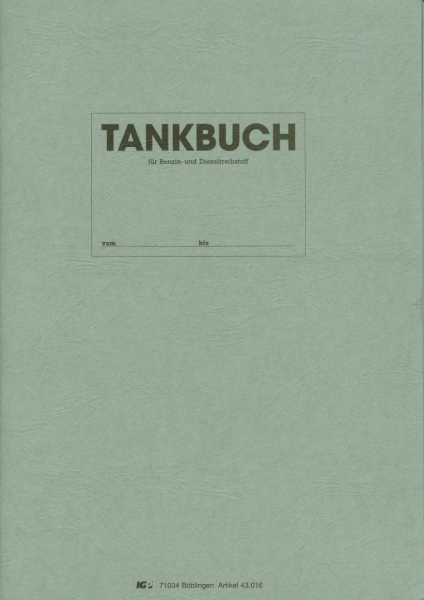 Tankbuch DIN A4