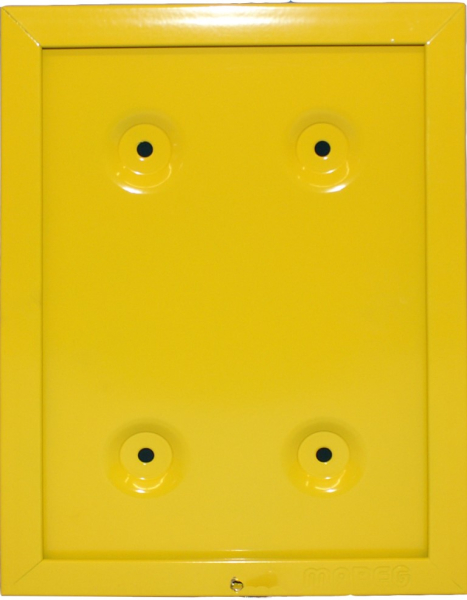 Fahrplankasten DIN A4 hoch, RAL 1023 verkehrsgelb