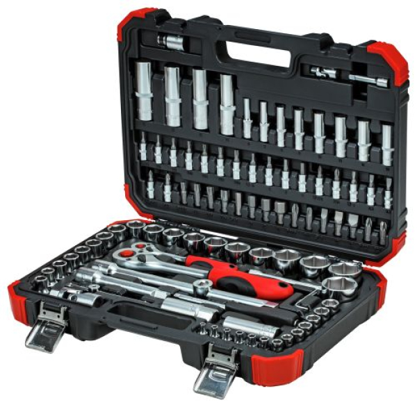 SteckschlÃ¼ssel-Satz 94-teilig, 1/4" + 1/2"