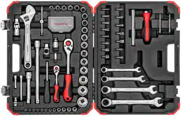 Steckschl.Satz 1/4+1/2  4-32mm 97tlg