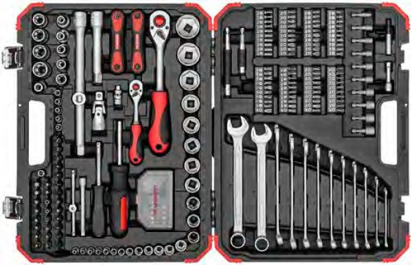 Steckschl.Satz 1/4+1/2  4-32mm 232tlg