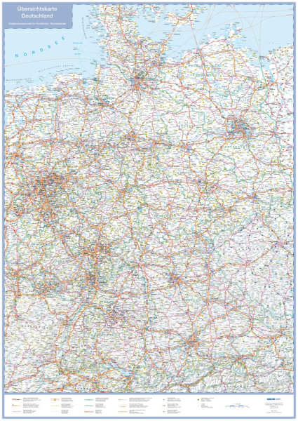 StraÃŸenkarte Deutschland *plano*