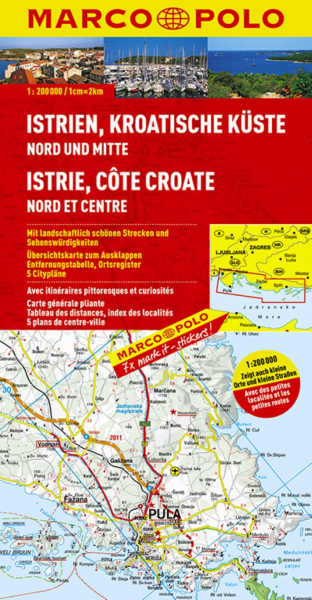 Marco Polo Karte Istrien/