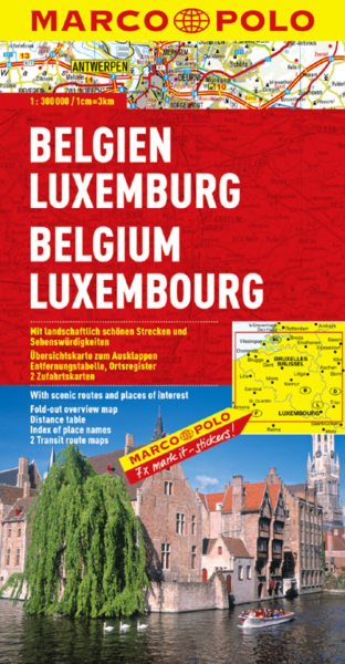 Marco Polo Karte Belgien/Luxemburg