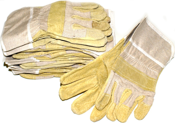 Arbeitshandschuhe 5-Finger,Rindsleder