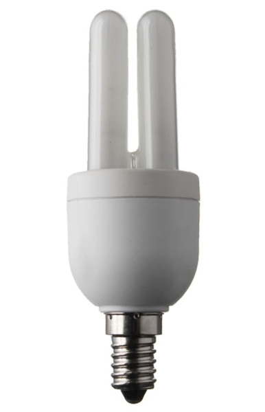 Energiesparlampe E14,  7 Watt