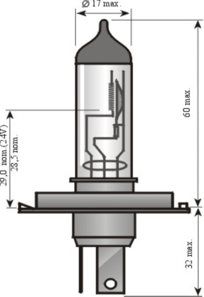 Halogen-Scheinwerferlampe, 24 Volt*