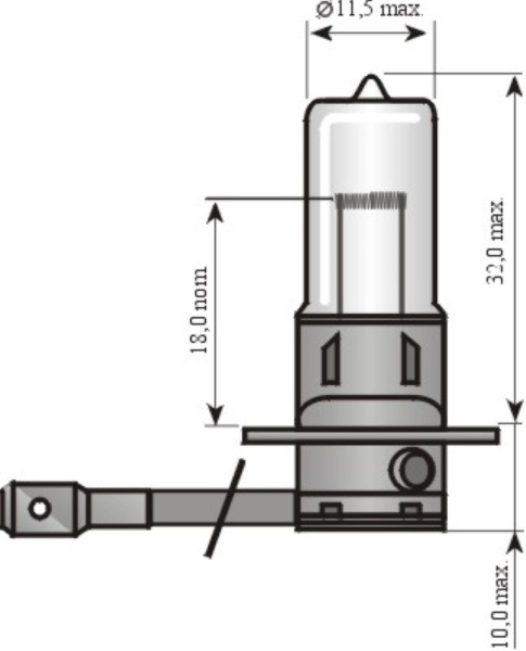 Halogen-Scheinwerferlampe, 24 Volt