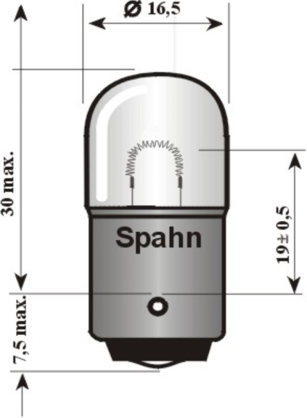 Kugellampe, 24 Volt 5W R5W (4525)*
