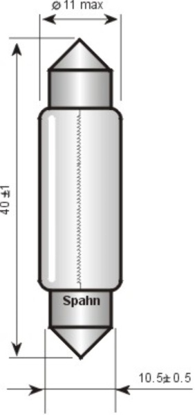 Sofittenlampe, 24 V, 5 W,  (5441)