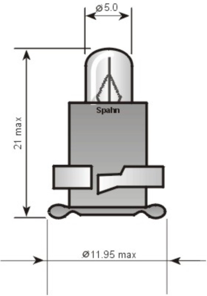 Anzeigenlampe, 24V/1W  (06441)