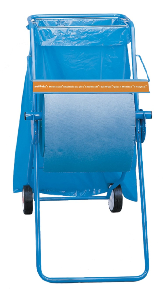 Putztuchabroller fahrbar mit Sackhalter