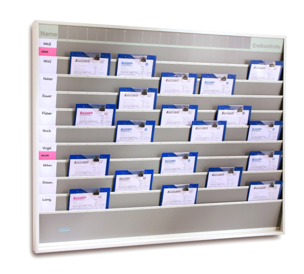 Werkstatt Plantafel A4, 10 Schienen