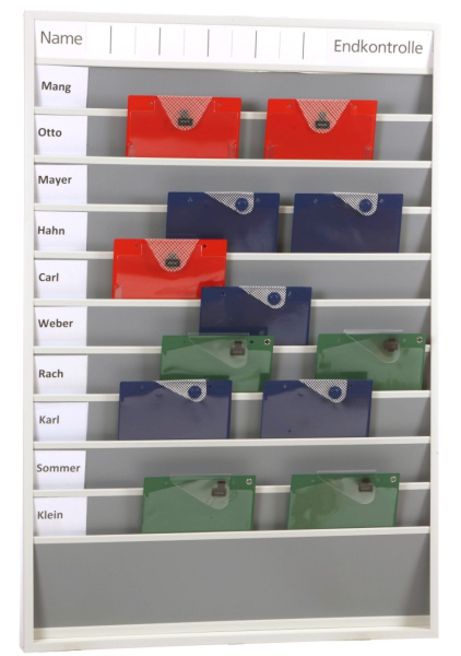 Werkstatt Plantafel A4, 10 Schienen