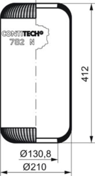 Luftfederbalg 782N  CONTI