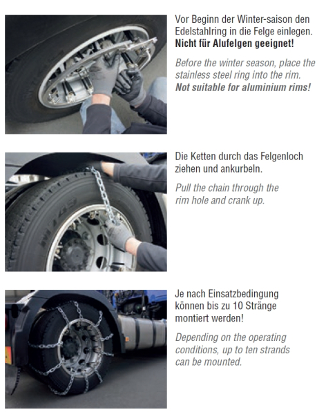 Grizzly Snow Grip Gleitschutzkette 22,5"