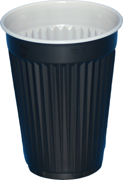 Thermobecher braun/weiÃŸ, 0,18 ltr, Karton 3000 St